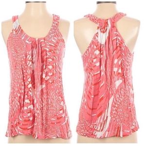 Jennifer Lopez pretty coral woman's top size small but fits like a medium